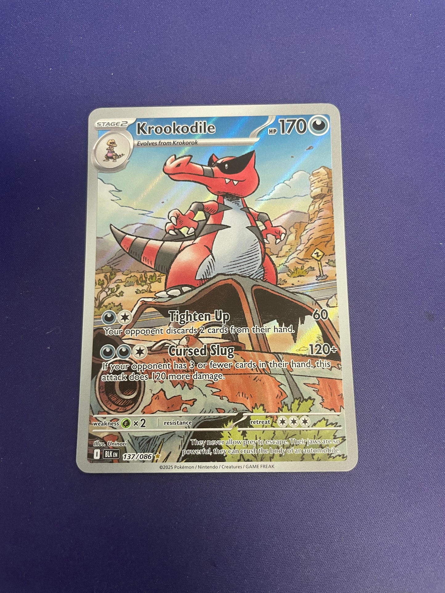 Krookodile 137/86 - Black Bolt (BLK) NM