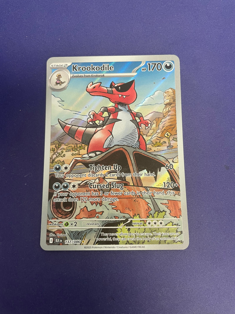 Krookodile 137/86 - Black Bolt (BLK) NM