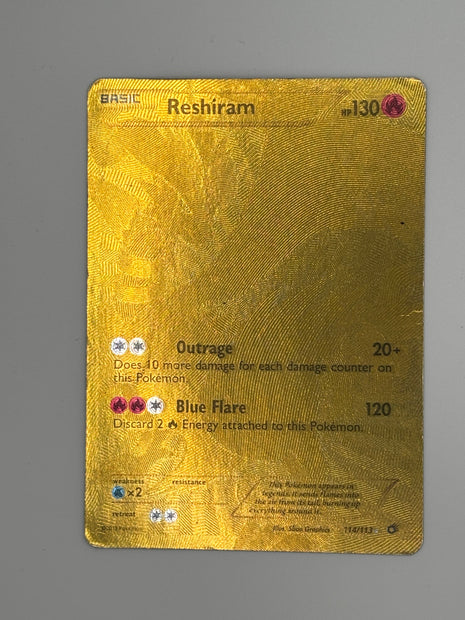 Reshiram Holo 114/113 HP Legendary Treasures