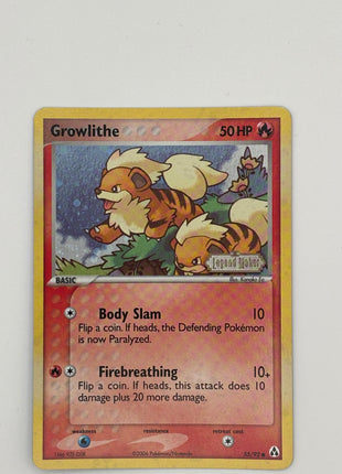 Growlithe Holo 55/92 Legend Maker
