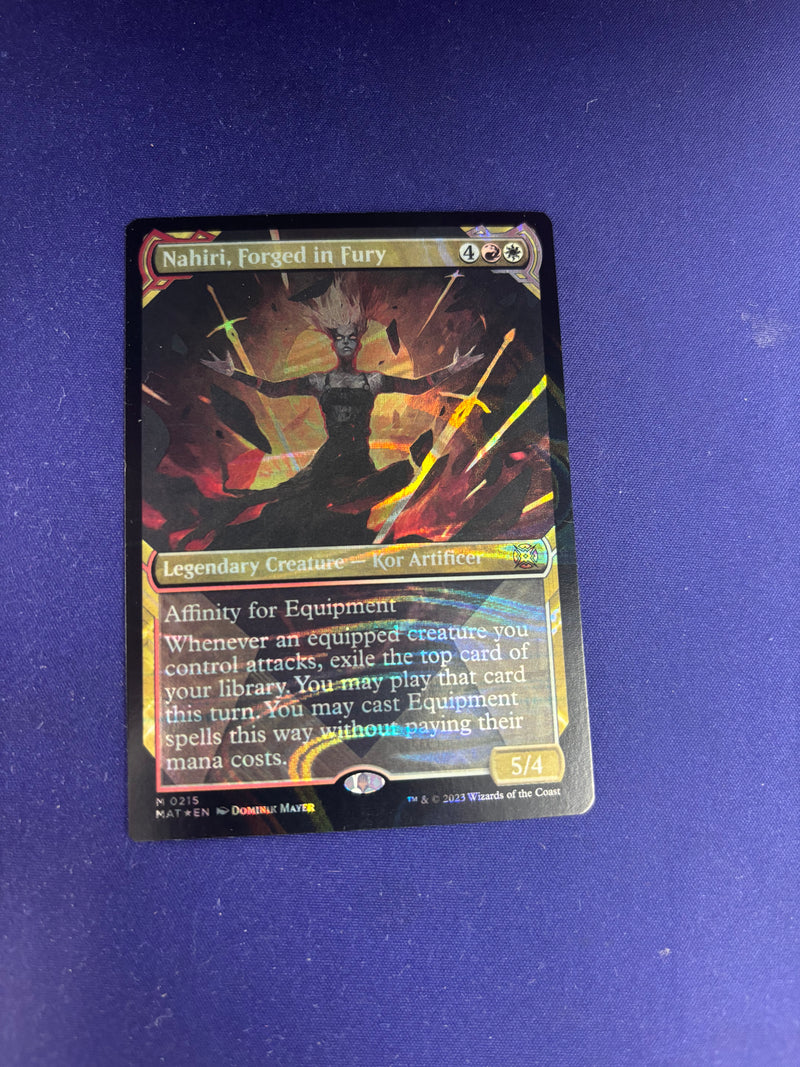 Nahiri, Forged in Fury 215 March Of The Machine: The Aftermath (MAT) [Halo Foil] NM