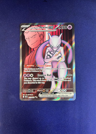 Team Rocket's Mewtwo Ex Holo Destined Rivals 213/182