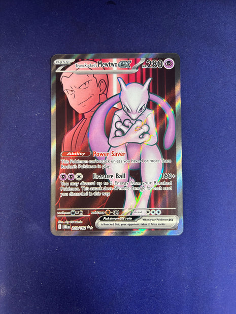 Team Rocket's Mewtwo Ex Holo Destined Rivals 213/182