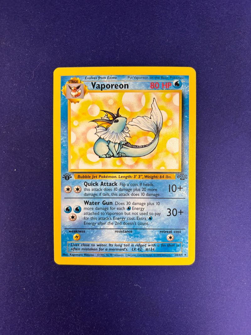 Vaporeon 28/64 First Edition