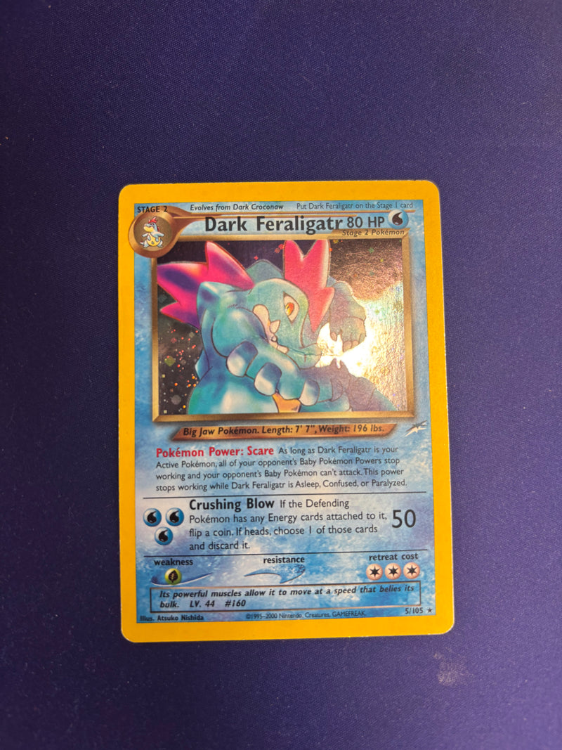 Dark Feraligatr Holo 5/105 Neo Destiny DMG