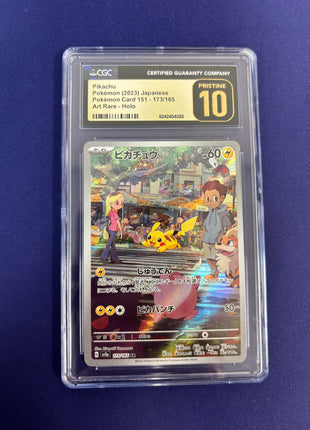 Pikachu Holo 173/165 Scarlet & Violet 151 CGC Pristine 10