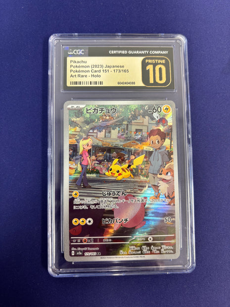 Pikachu Holo 173/165 Scarlet & Violet 151 CGC Pristine 10