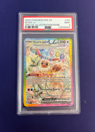 Eevee Ex Prismatic Evolutions Holo 167/131 PSA 9
