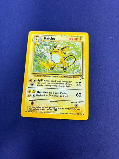 Raichu Holo LP 16/130 Base Set 2