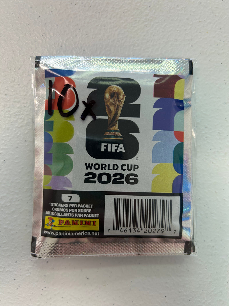 2026 World Cup Panini Sticker Pack x10