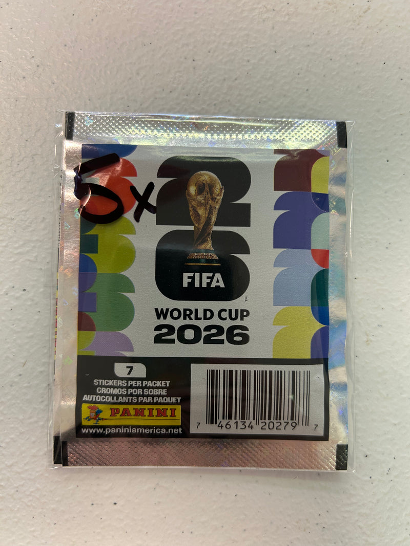 2026 World Cup Panini Sticker Pack x5