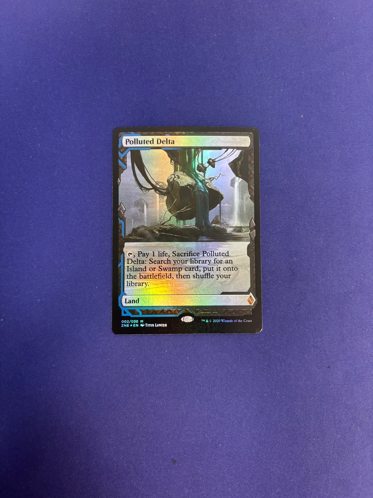 Polluted Delta 2 Zendikar Rising Expeditions (ZNE) [Foil] NM