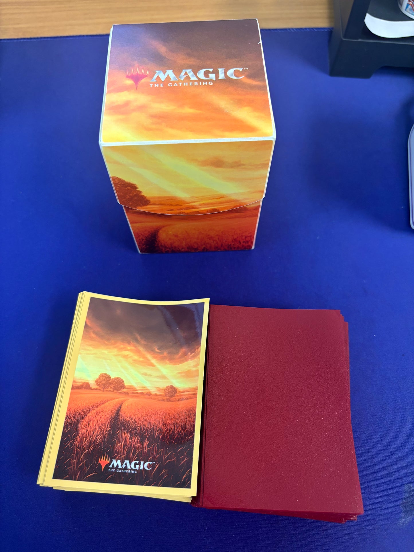 Used Deck Box with 2 Sets of 100 Sleeves