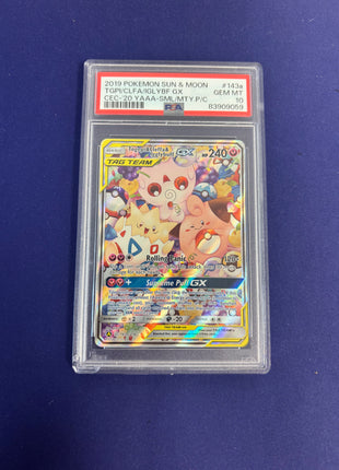 Togepi & Cleffa & Igglybuff GX Holo Sun & Moon PSA 10
