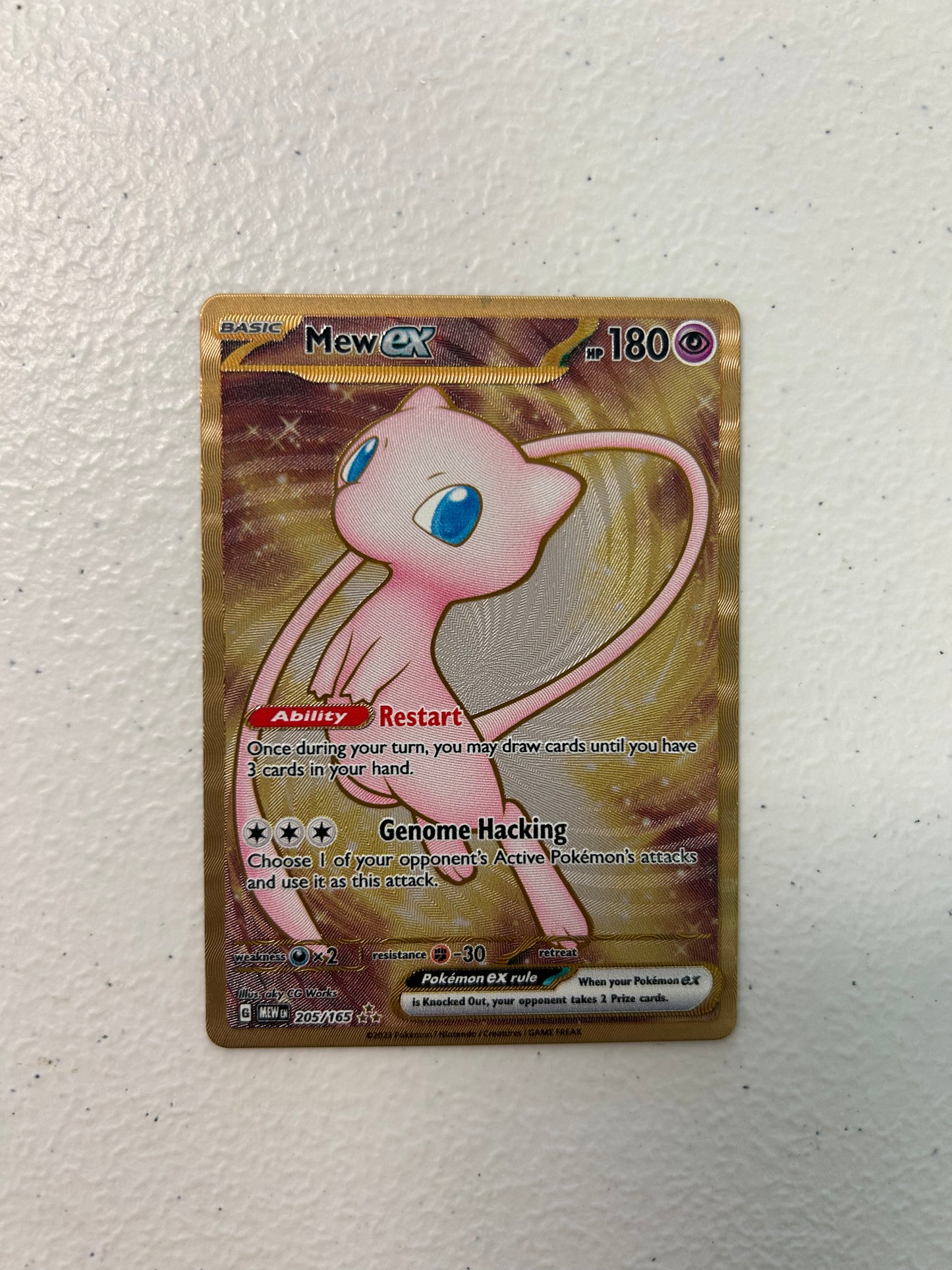 Mew ex - 205/165 (151 Metal Card)