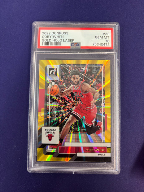 Coby White Gold Holo Laser PSA 10 2022 Donruss
