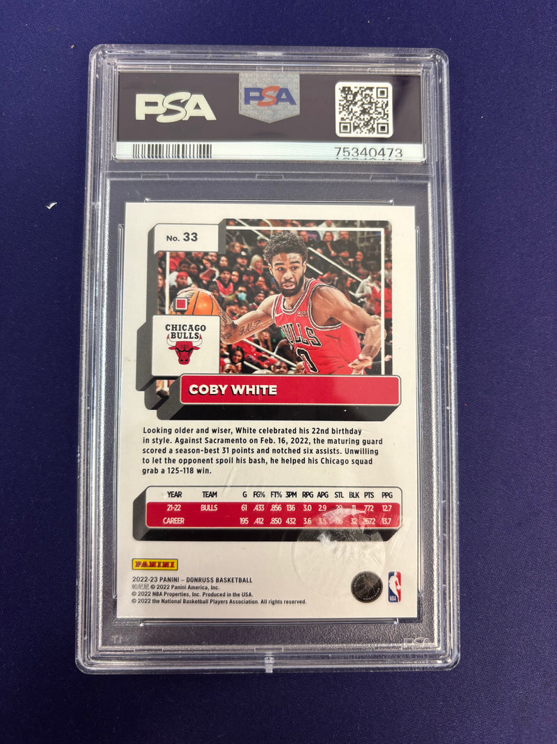 Coby White Gold Holo Laser PSA 10 2022 Donruss