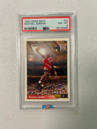 Michael Jordan #23 - 1992 Upper Deck Basketball PSA 8