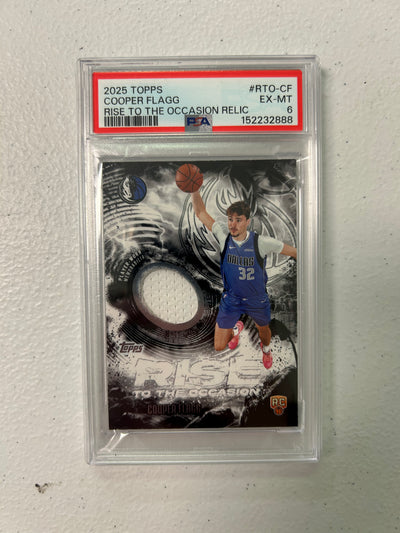 Cooper Flagg #RTO-CF - 2025 Topps Rise to the Occasion Relic Basketball PSA 6