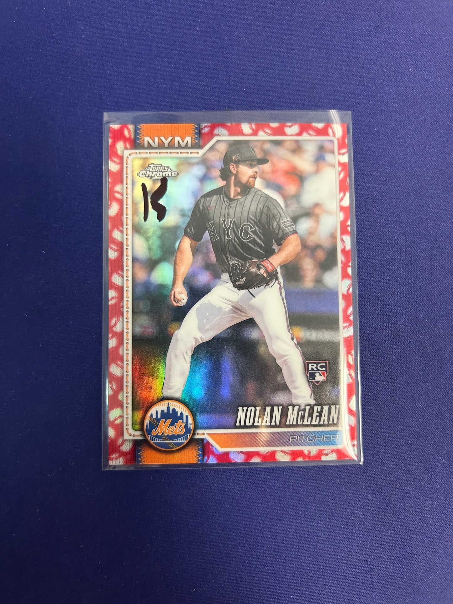 Nolan Mclean Baseball Refractor RC 2026 Topps NM