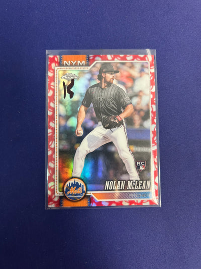 Nolan Mclean Baseball Refractor RC 2026 Topps NM