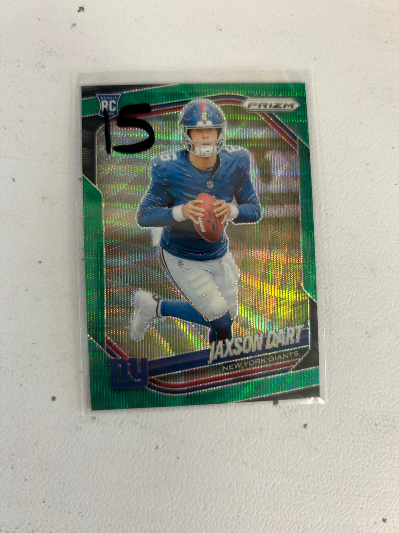 Jaxson Dart Green Wave #332 2025 Panini Prizm