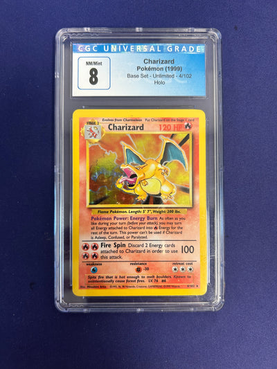 Charizard 4/102 - Base Set (BS) CGC 8