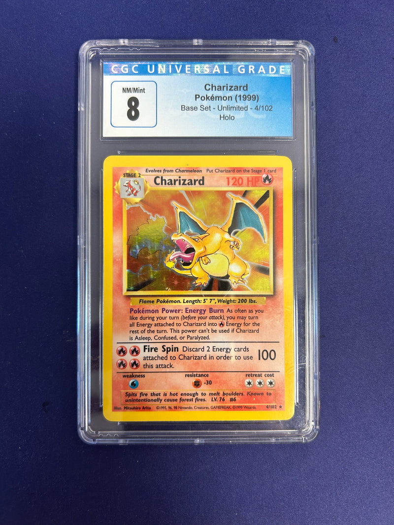 Charizard 4/102 - Base Set (BS) CGC 8