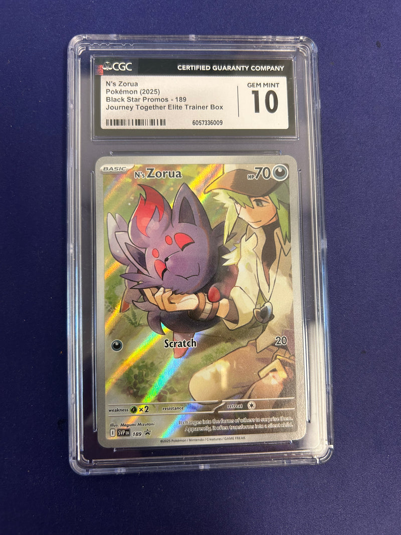 N's Zorua 189/ - Promo (SVP) CGC 10