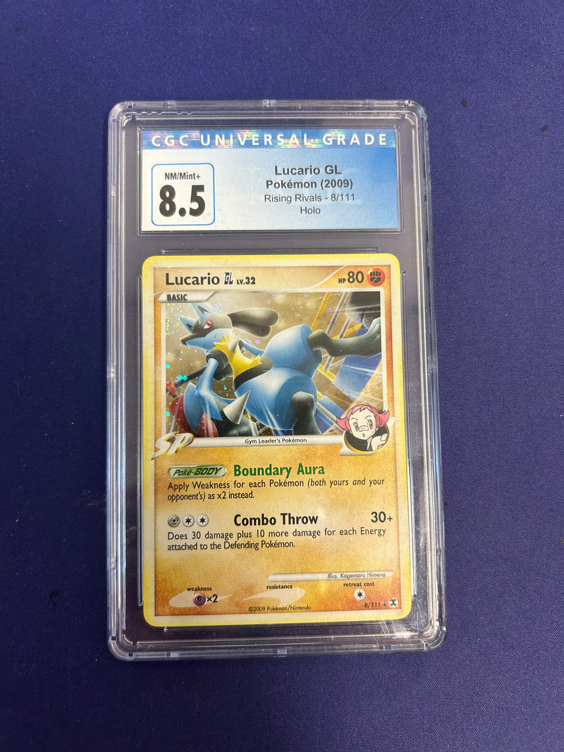Lucario GL 8/111 - Rising Rivals (RR) CGC 8.5