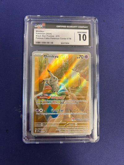Mimikyu 75/ - Promo (SVP) Pokemon Center Promo CGC 10