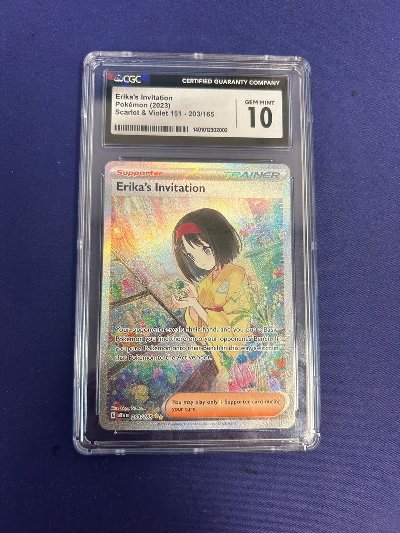 Erika's Invitation 203/165 - Scarlet & Violet 151 (MEW) CGC 10