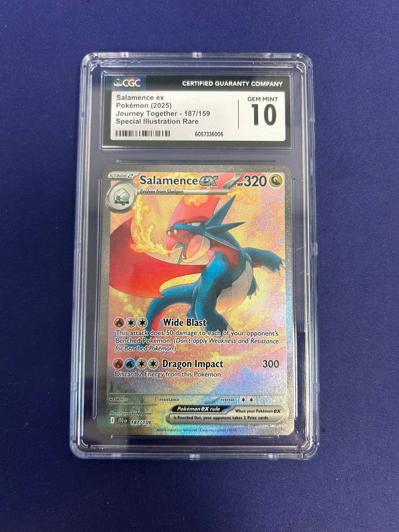 Salamence ex 187/159 - Journey Together (JTG) CGC 10