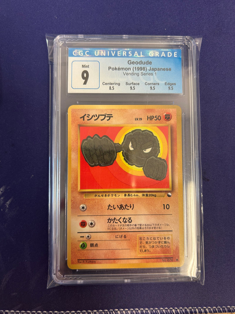 Geodude 74/ [Series 1] - Japanese Vending CGC 9