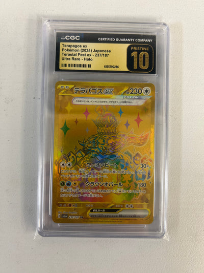 Terapagos Ex 237/187 - Japanese Terastal Festival (SV8A) CGC 10 Pristine