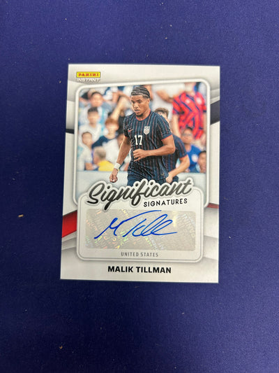 2026 Panini Instant Soccer Significant Signatures Malik Tillman Auto
