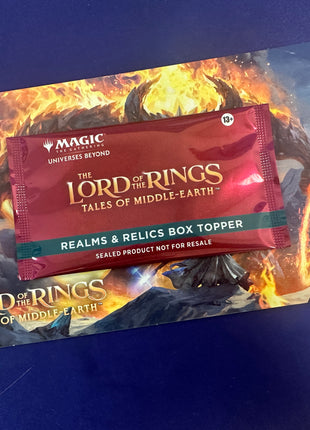 Lord of the Rings Tales of Middle Earth Realms & Relics Boxtopper