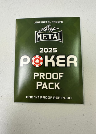2025 Leaf Metal Poker Proof Pack