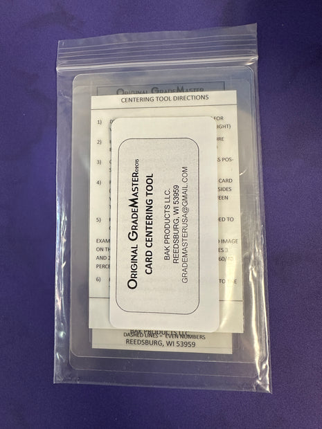 Grademaster Centering Tool For Card Grading