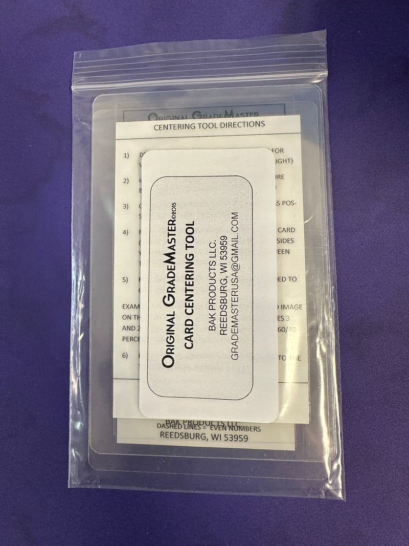 Grademaster Centering Tool For Card Grading