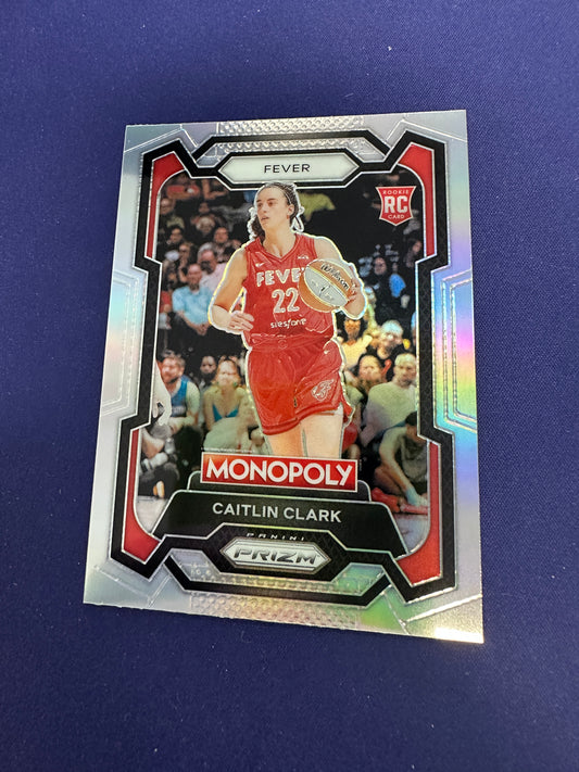 Caitlin Clark RC Silver Prizm 2024 Prizm Monopoly #65