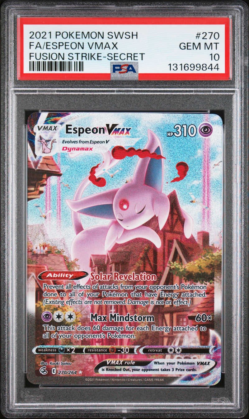 Espeon VMAX 270/264 - Fusion Strike (FST) PSA 10