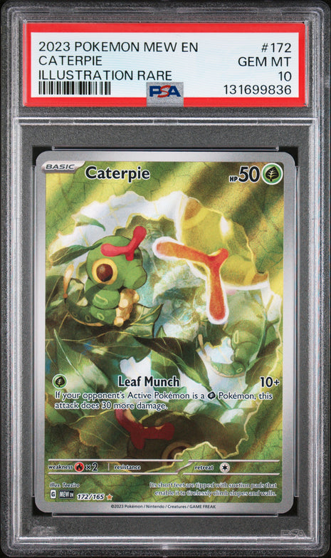 Caterpie 172/165 - Scarlet & Violet 151 (MEW) PSA 10