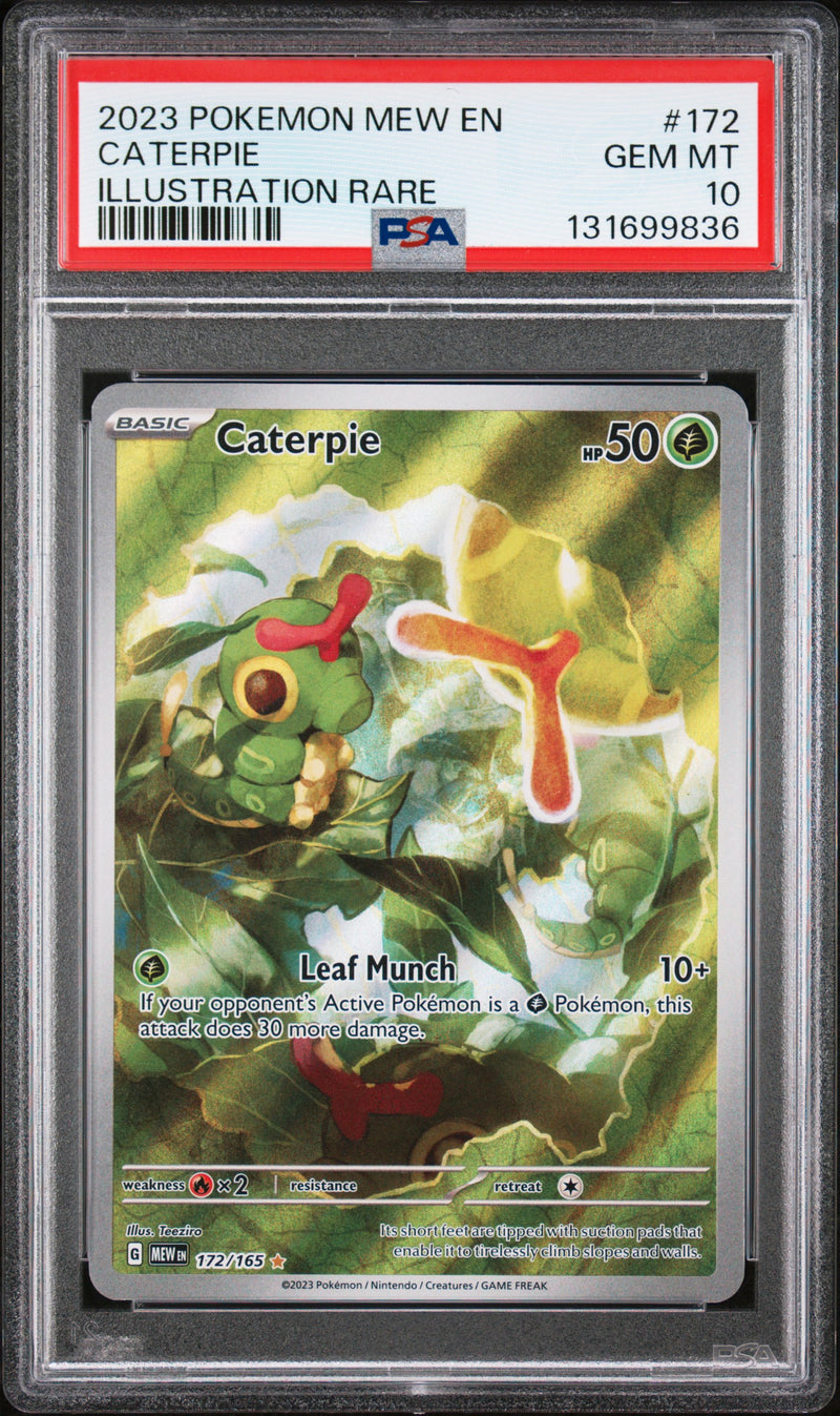 Caterpie 172/165 - Scarlet & Violet 151 (MEW) PSA 10