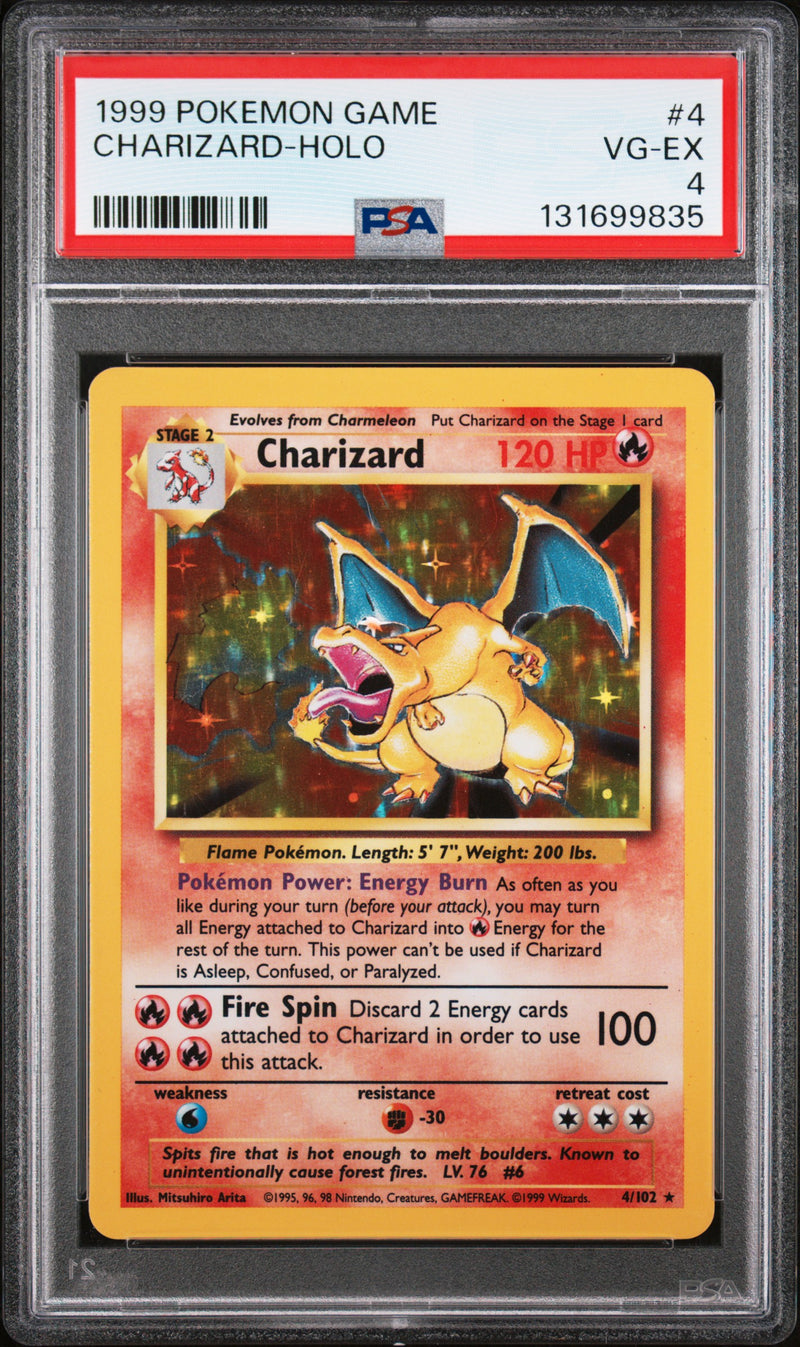 Charizard 4/102 - Base Set (BS) PSA 4