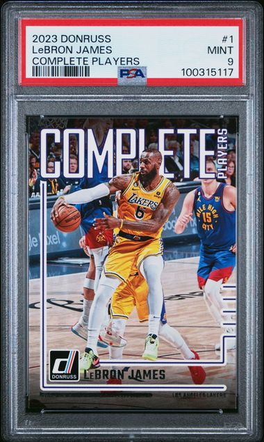 LeBron James #1 - 2023 Panini Donruss Complete Players Basketball PSA 9