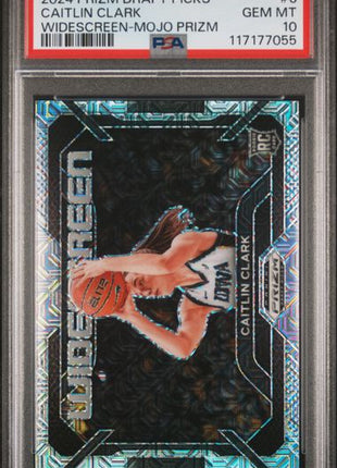 2024 Panini Prizm Draft Picks Widescreen #6 Caitlin Clark Widescreen-Mojo Prizm PSA 10