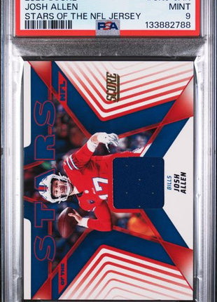 Josh Allen Stars of the NFL Patch 2025 Score PSA 9