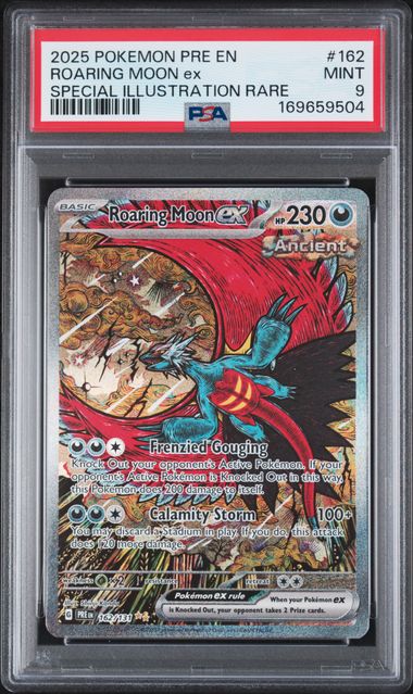 Roaring Moon ex 162/131 - Prismatic Evolutions (PRE) PSA 9