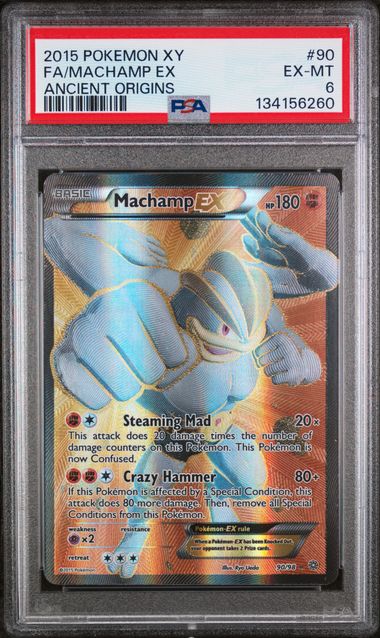 Machamp EX 90/98 - Ancient Origins (AOR) PSA 6